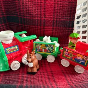 Christmas little people  Train Toy Set for Kids